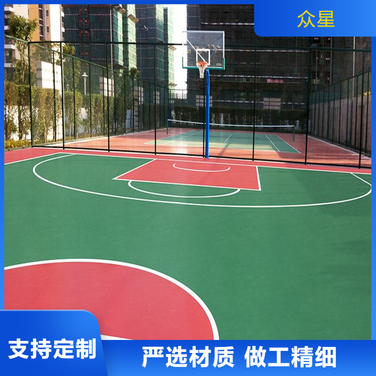 万宁市学校塑胶跑道篮球场硅PU - 一站式服务